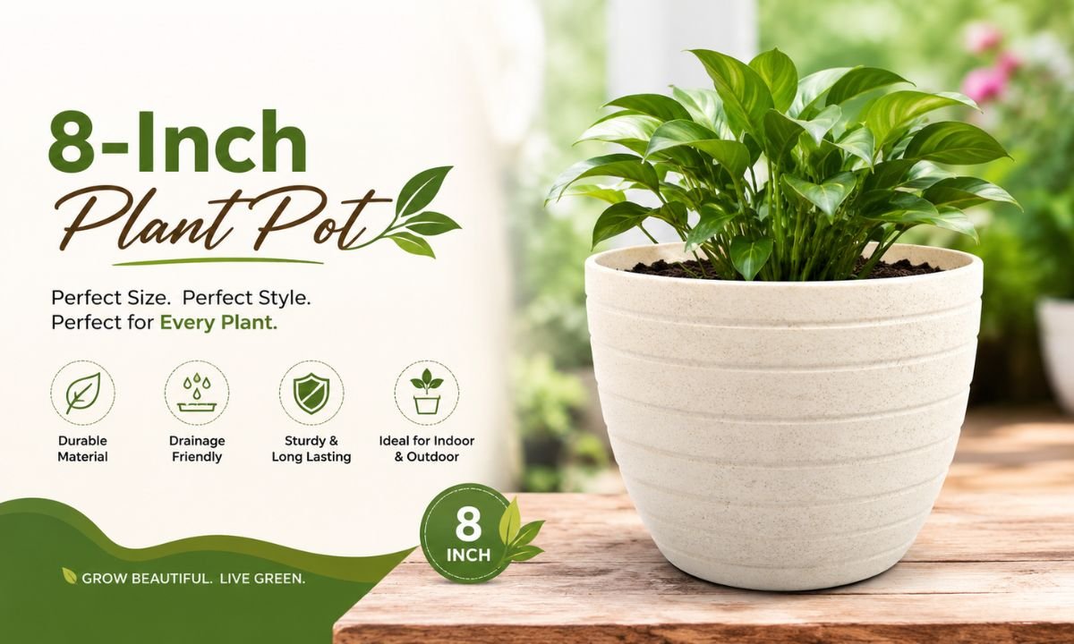 8-Inch Plant Pot