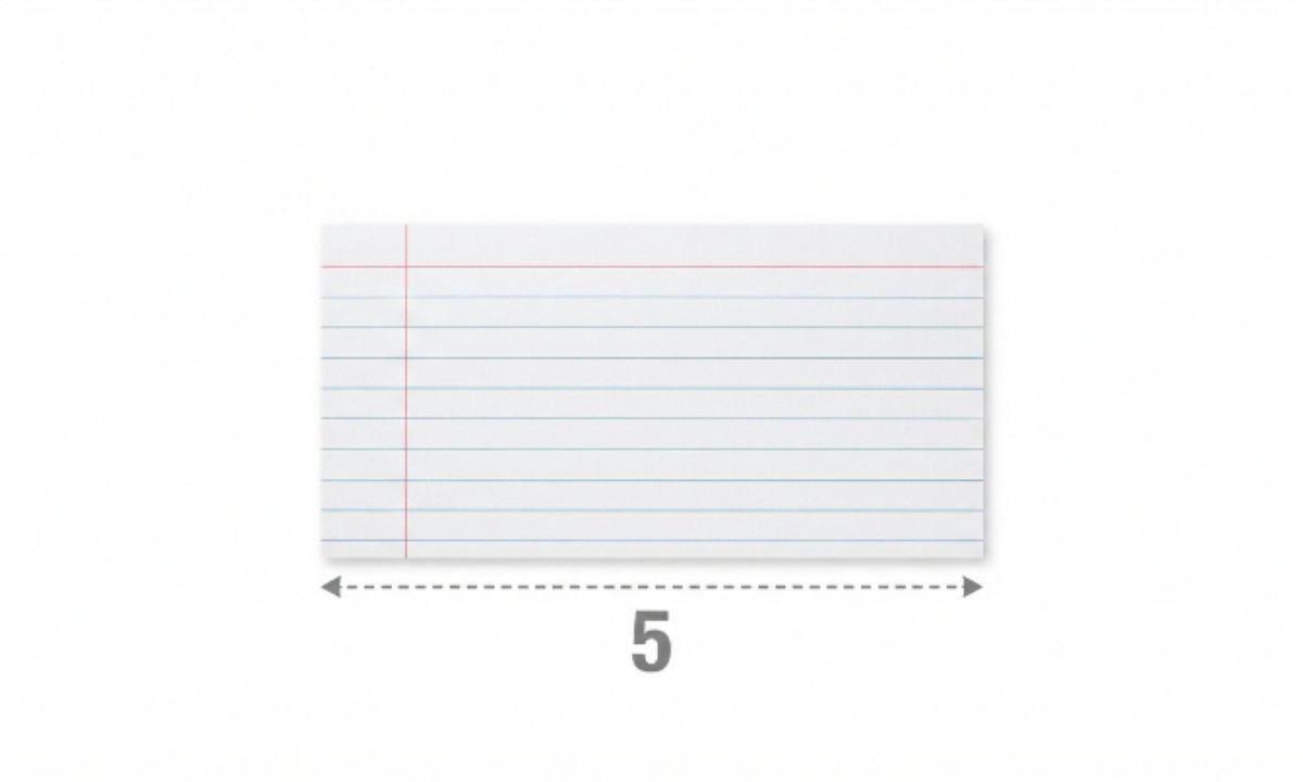 Index Card (Long Edge)