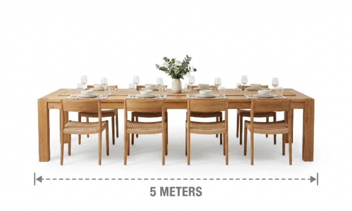 Large Dining Table Setup