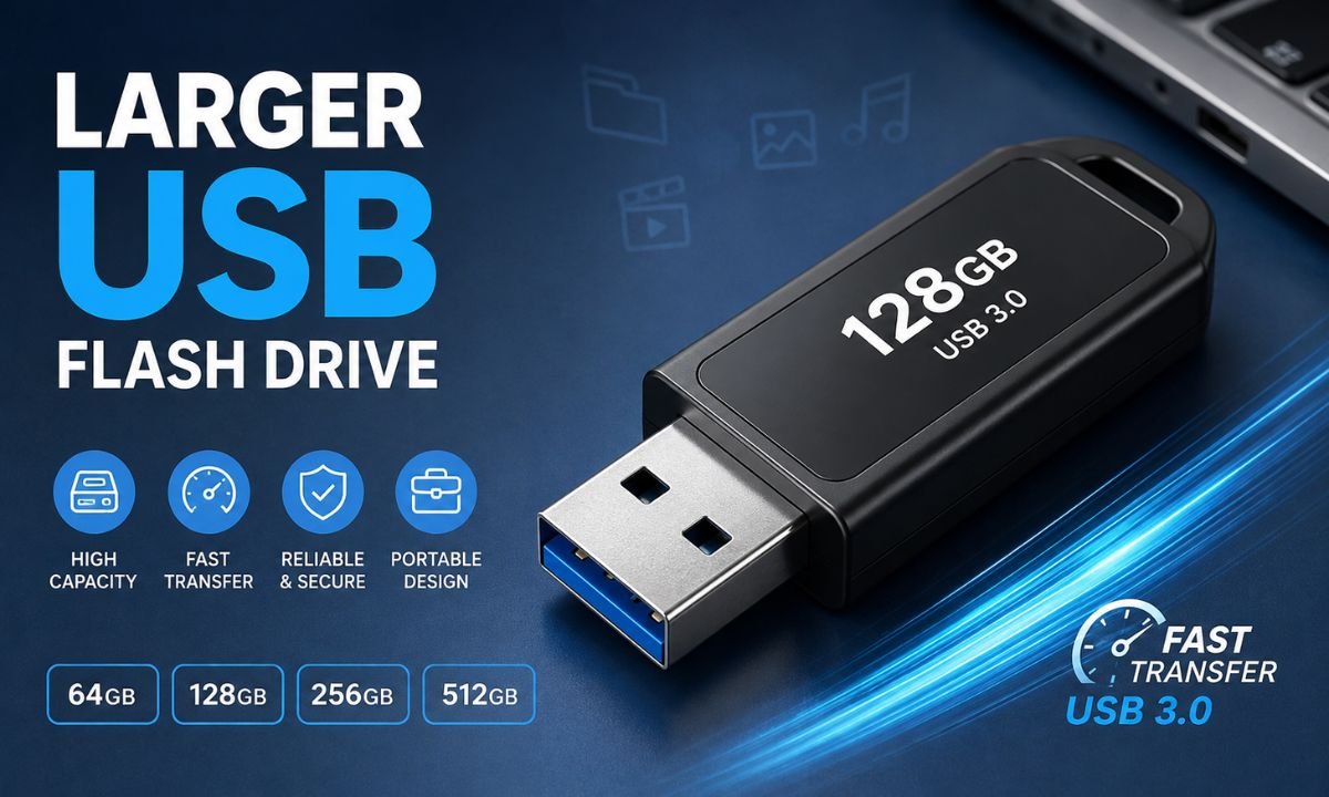 Larger USB Flash Drive