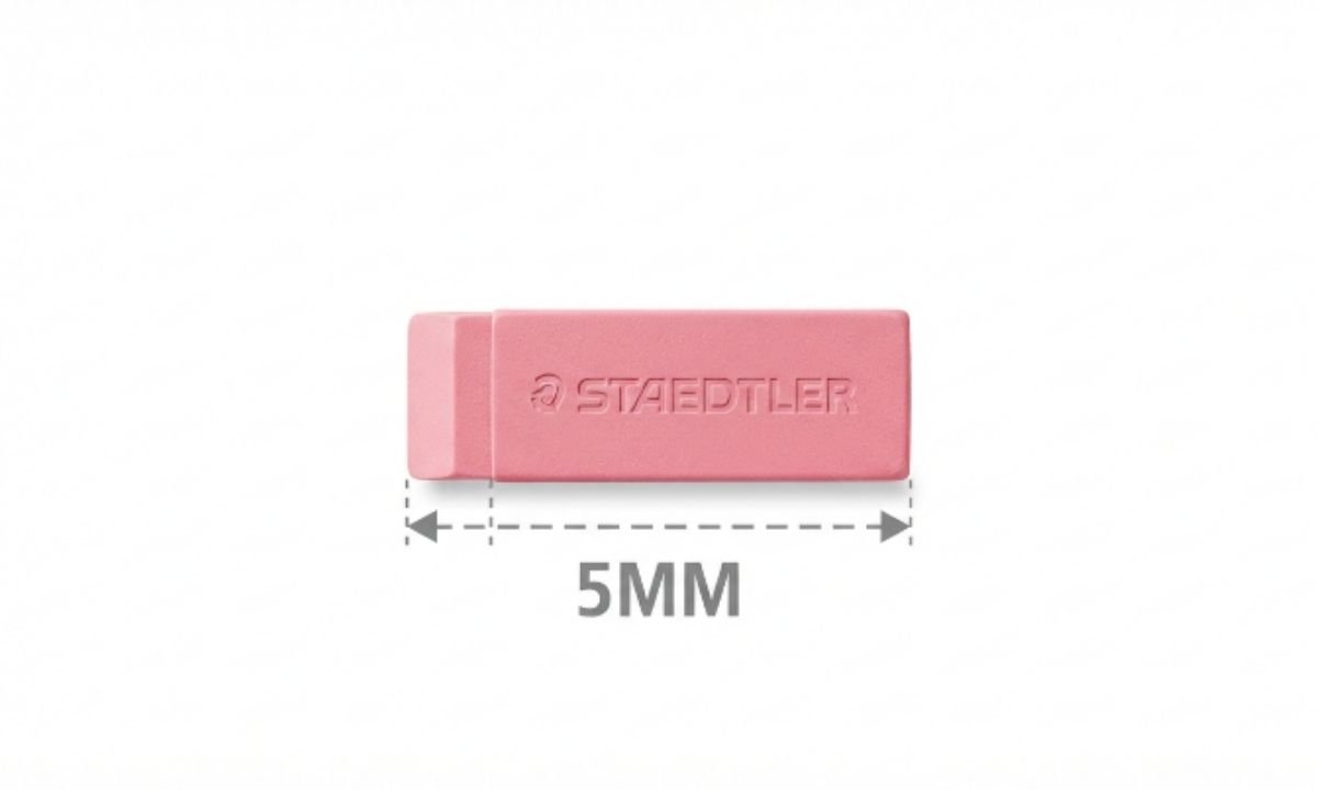 Pencil Eraser Width
