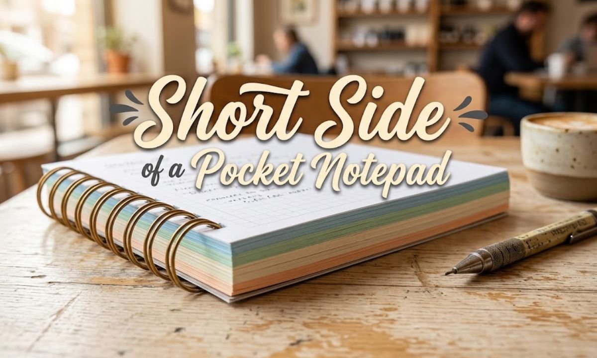 Short Side of a Pocket Notepad