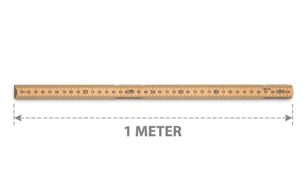 1 Meter Long on a Ruler