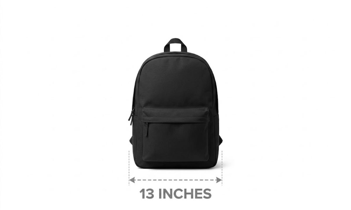 13-Inch Backpack Width