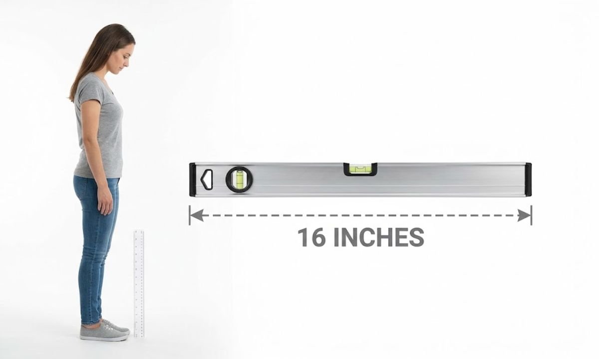 16 Inches Compared to a Human