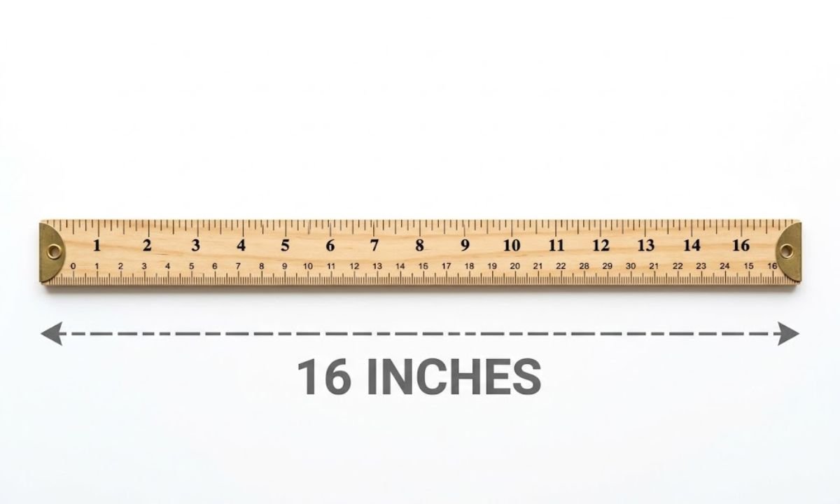 16 Inches Long on a Ruler