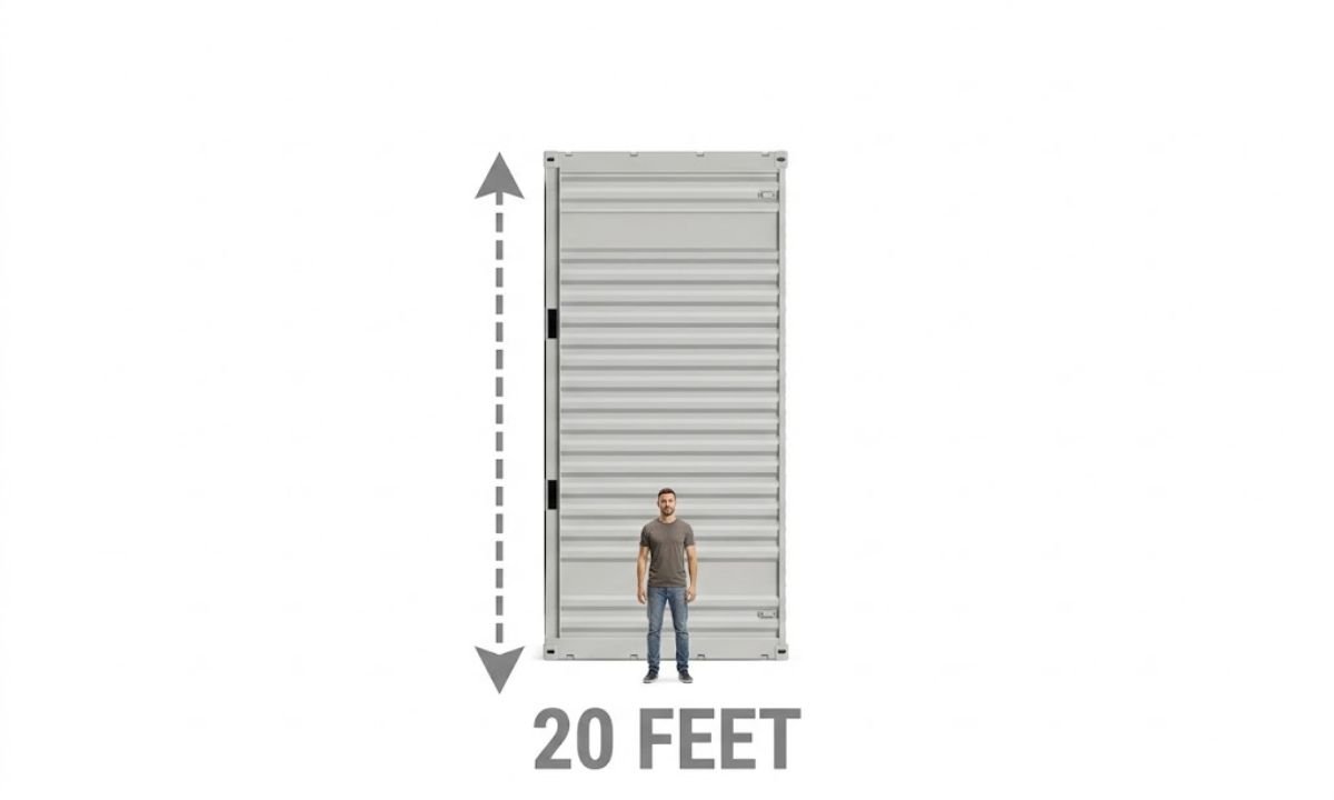 20 Feet Compared to a Human