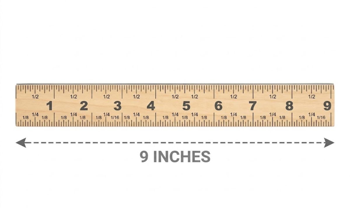 9-Inch Ruler Segment