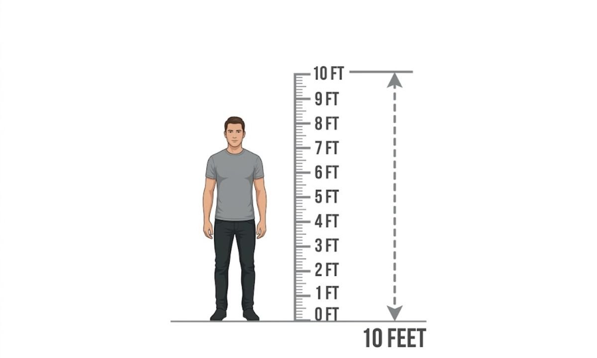 How Tall Is 10 Feet Compared to a Human