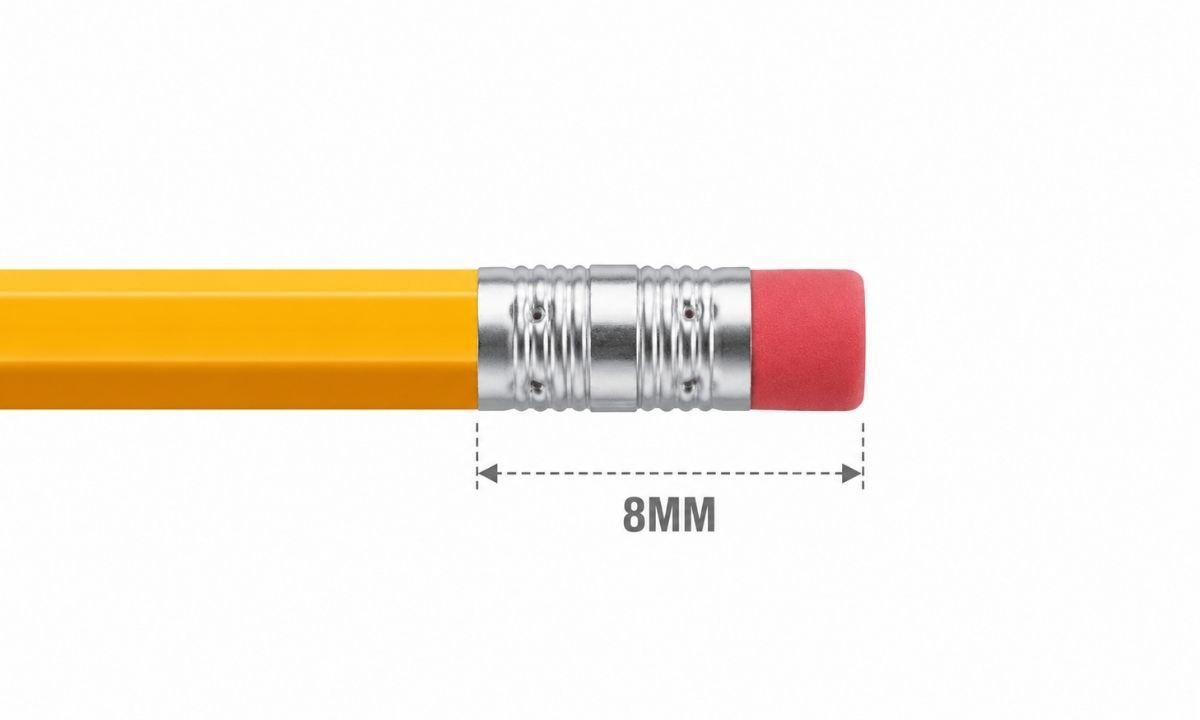Pencil Eraser Width
