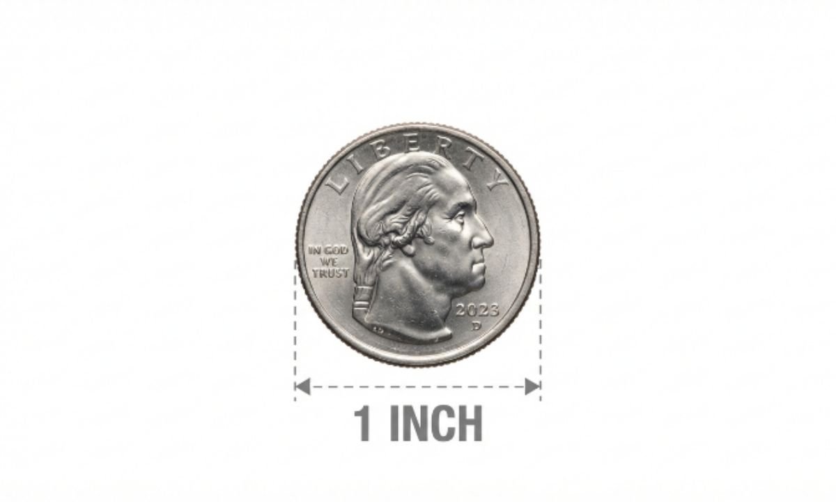 The Width of a Quarter Coin