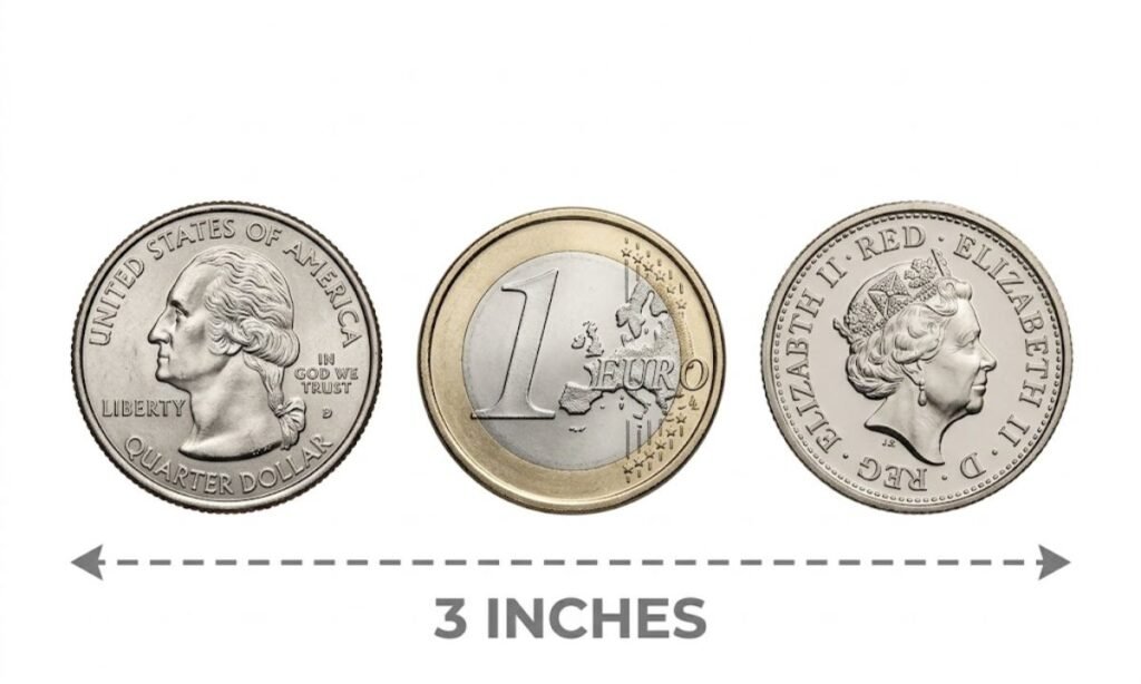 Three Coins Side by Side