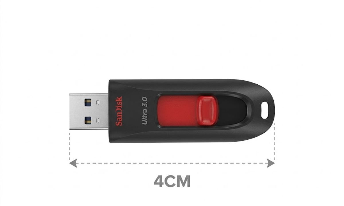 USB Flash Drive Width