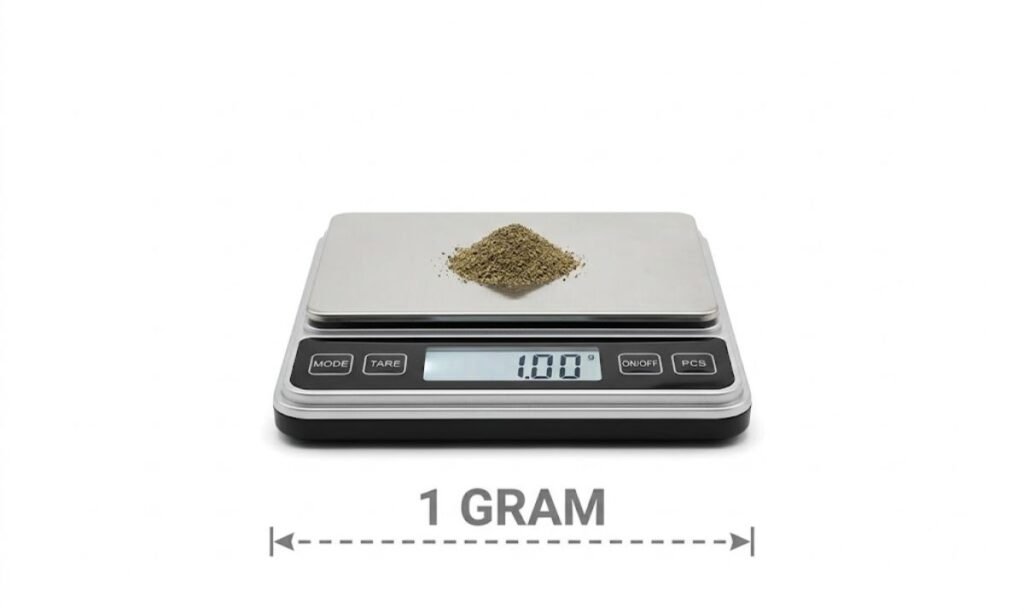 1 Gram on a Gram Scale