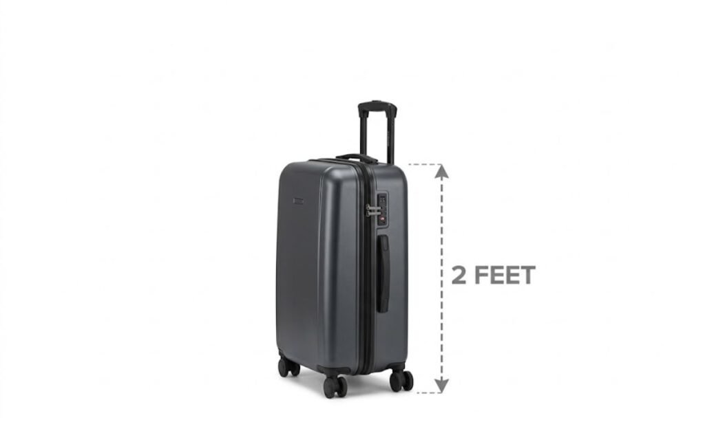 A Carry-On Suitcase Height