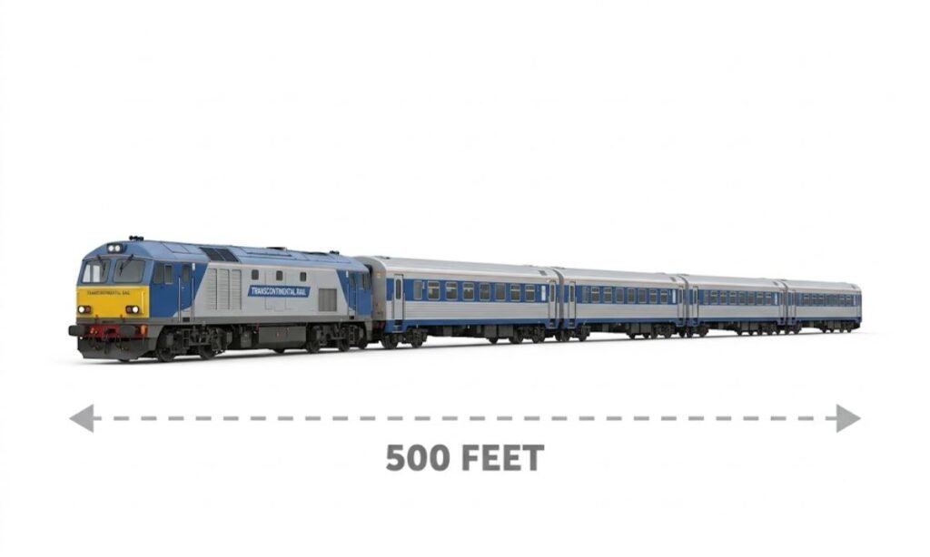 A Six Coach Passenger Train
