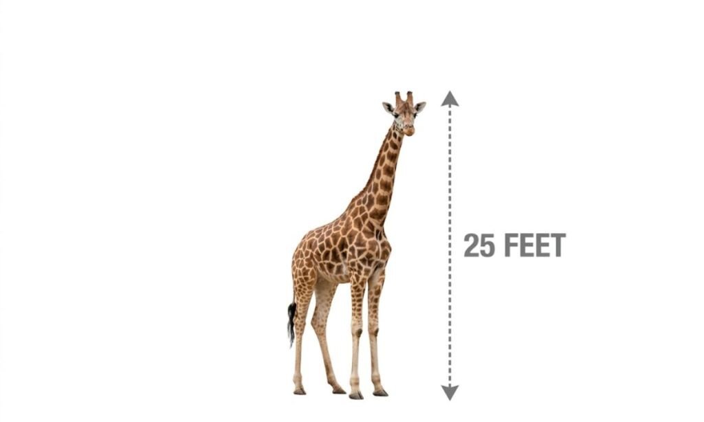 Adult Giraffe Height Comparison