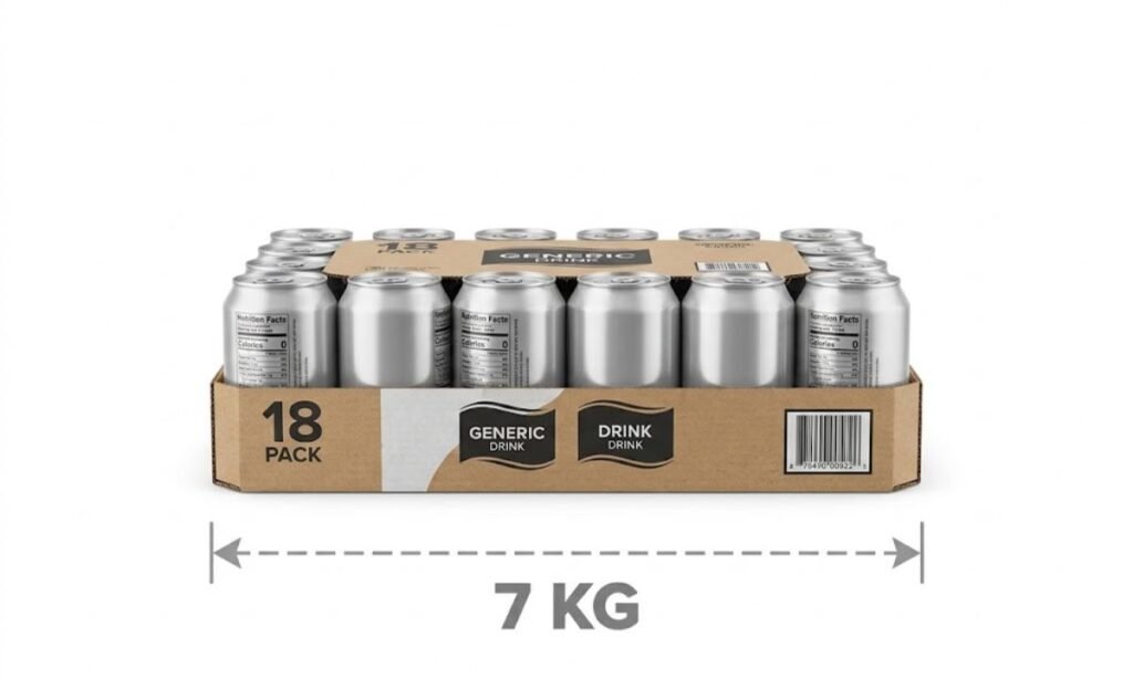 An 18-Pack of Canned Drinks