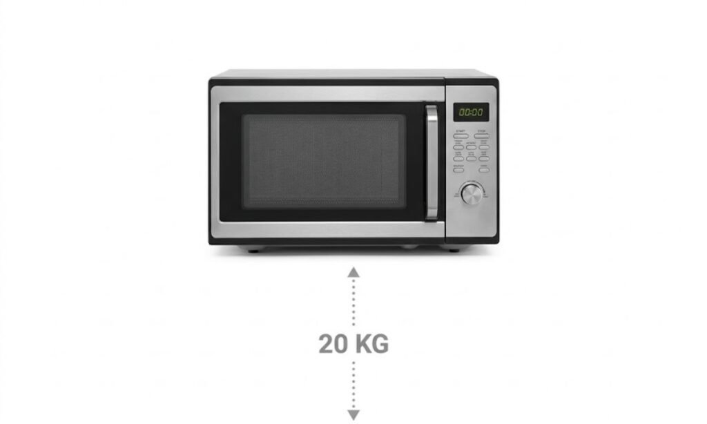 Compact Countertop Microwave Oven