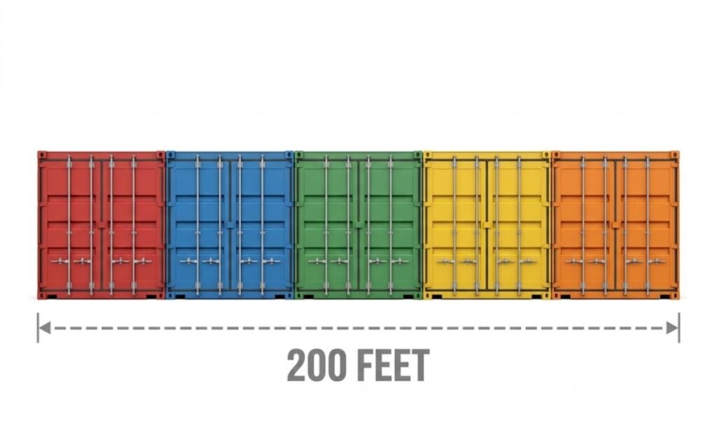 Five ISO Shipping Containers
