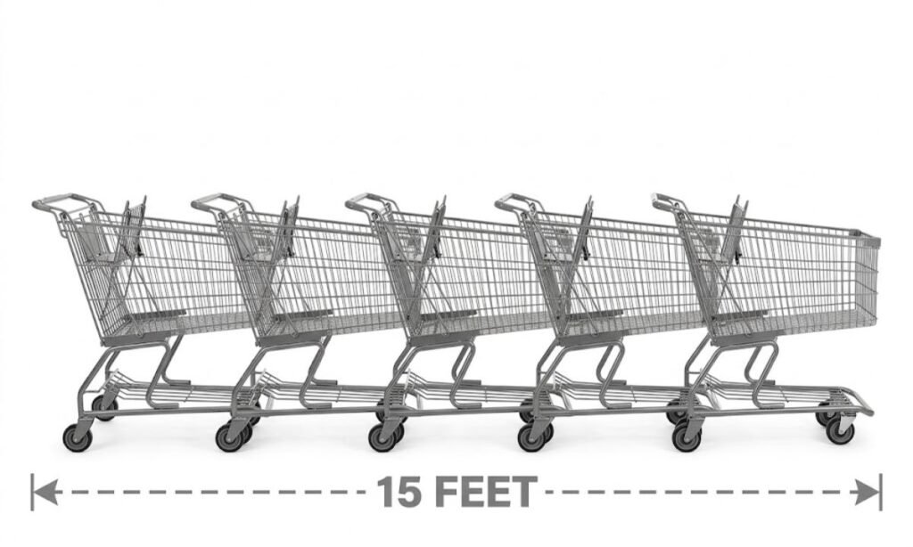 Five Standard Shopping Carts