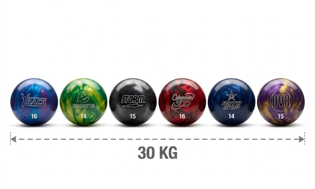 Six Bowling Balls