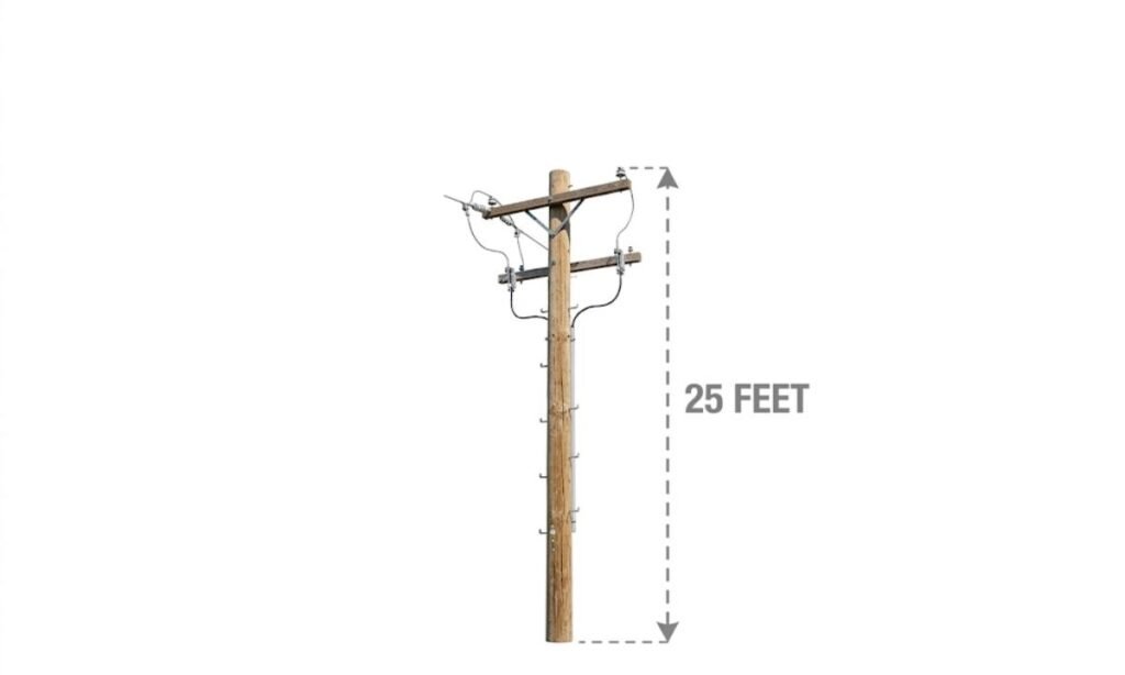Telephone Utility Pole Section