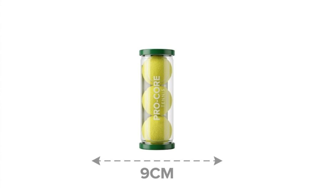 Tennis Ball Tube Width