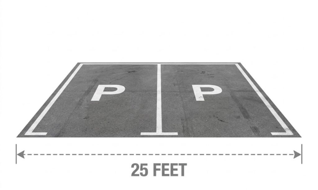 Two Parking Spaces Combined