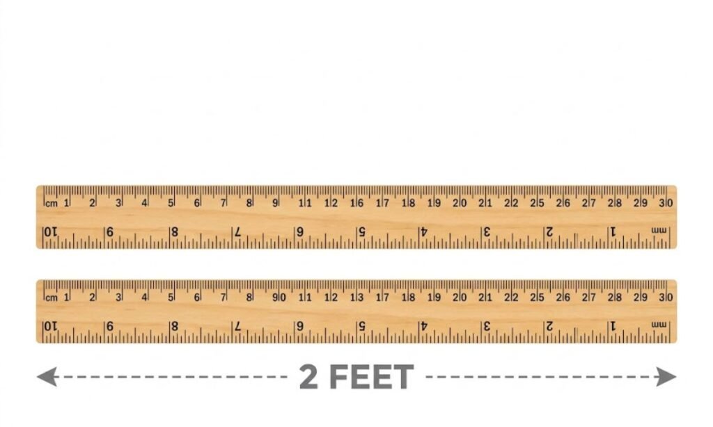 Two Standard School Rulers