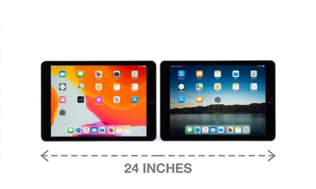 Two iPad Tablets Side-by-Side