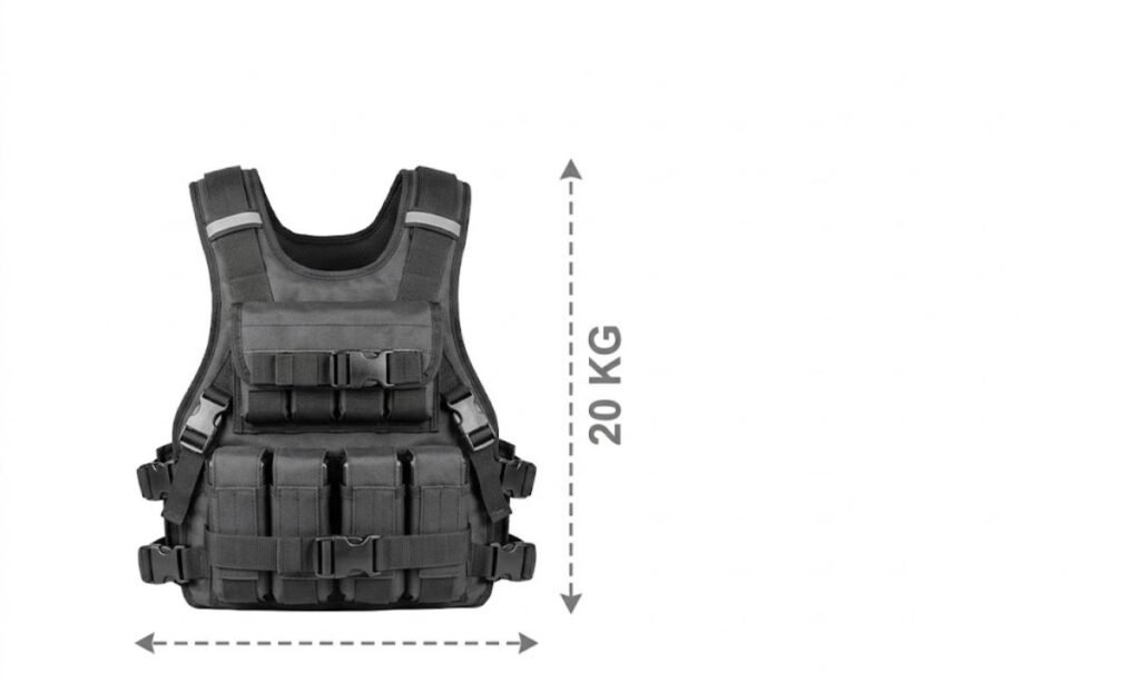 Weighted Vest at Full Load Capacity